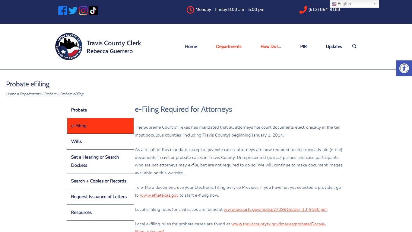 Probate eFiling - Travis County Clerk